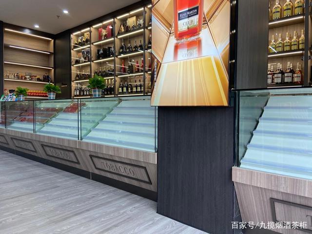 烟酒店柜台设计效果图(烟酒店展示柜效果图)